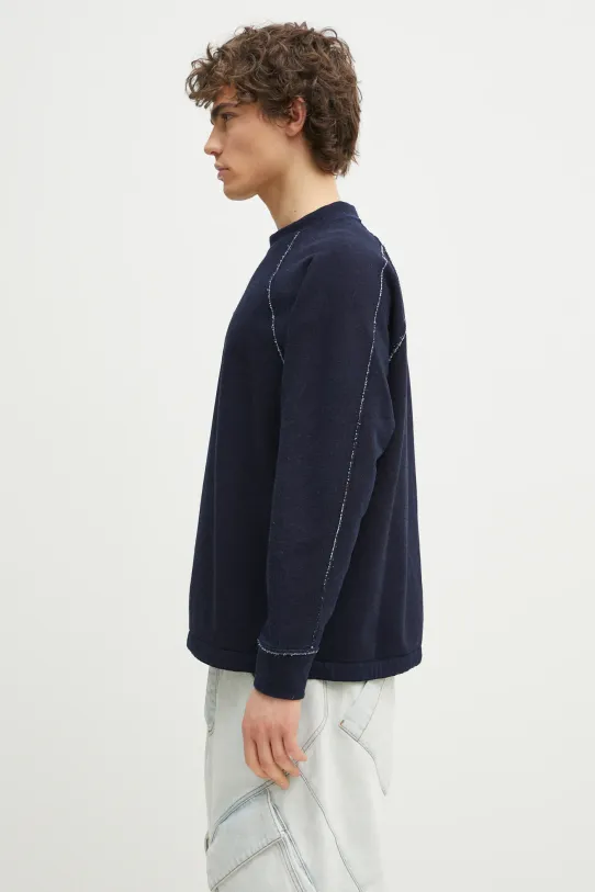 C.P. Company cotton sweatshirt 18CMSS184A110055W navy SS25