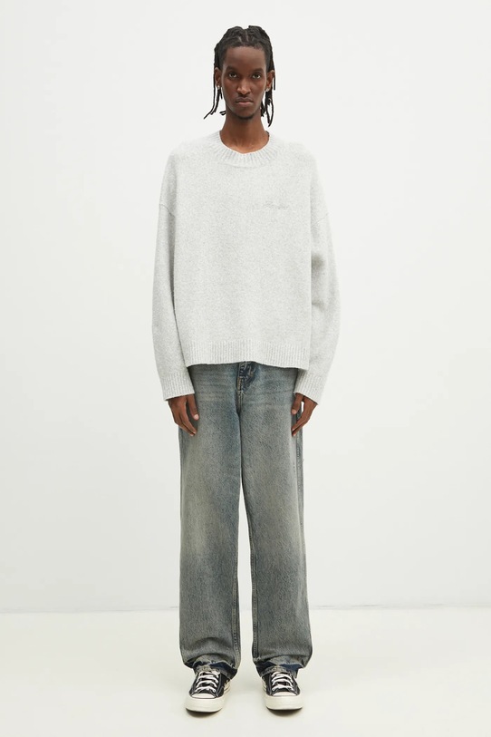 Represent pulover din amestec de casmir Marled Knit Jumper MLM3839.50 gri