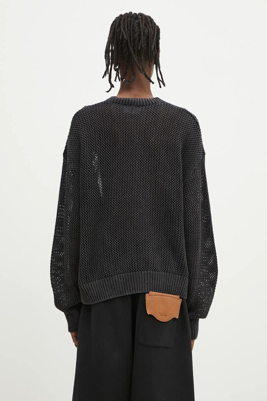 Дрехи Памучен пуловер Represent Open Gauge Knit Sweater MLM3821.01 черен