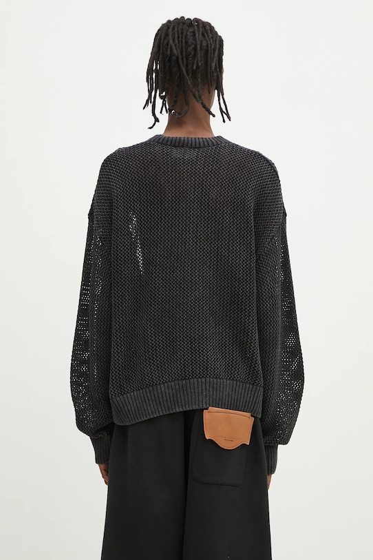 Odjeća Pamučni pulover Represent Open Gauge Knit Sweater MLM3821.01 crna