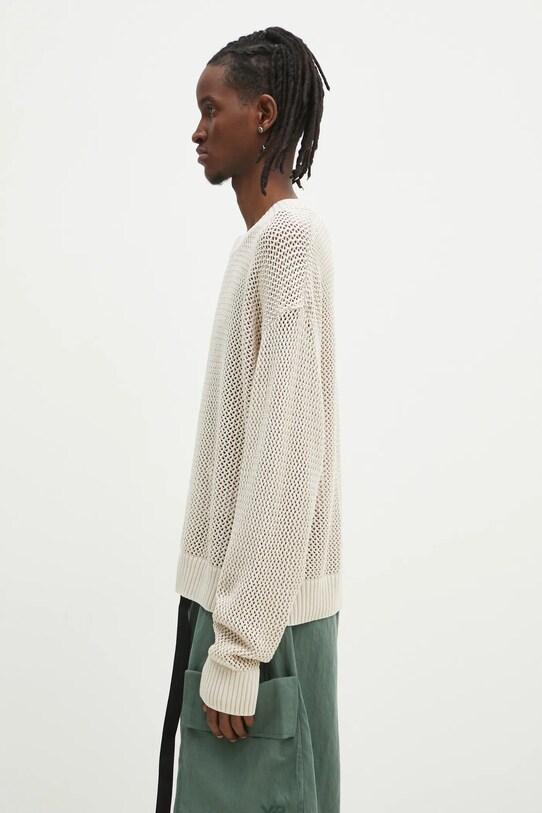 Хлопковый свитер Represent Open Gauge Knit Sweater MLM3821.26 бежевый SS25