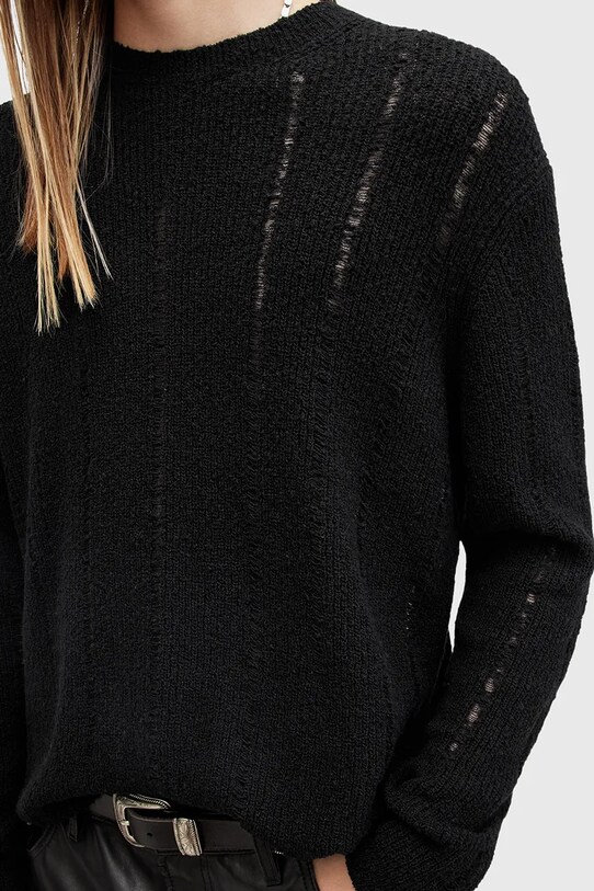 Вовняний светр AllSaints HADES M047KB чорний SS25