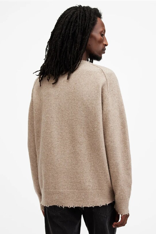 Îmbrăcăminte AllSaints pulover din amestec de lana SCRIPTURE M064KB bej