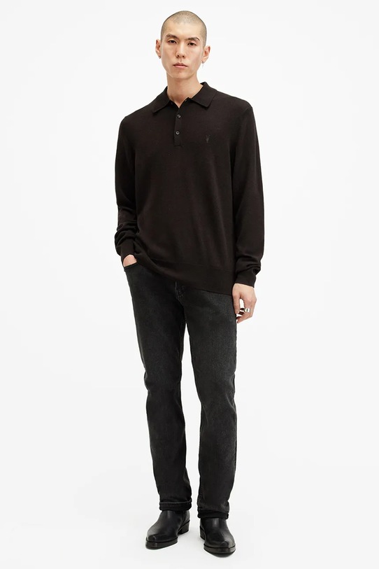 AllSaints maglione in lana KILBURN marrone M091KB