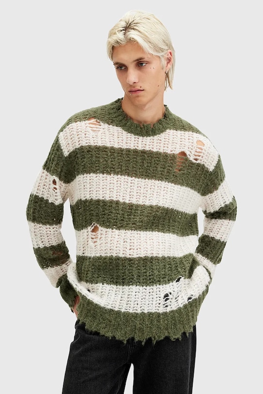 Шерстяной свитер AllSaints SID шерсть мультиколор M098KB