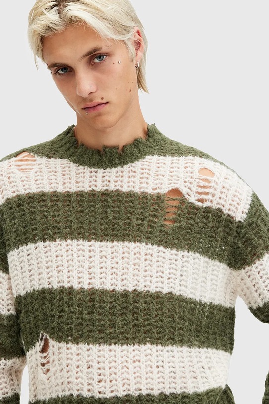 Шерстяной свитер AllSaints SID M098KB мультиколор SS25