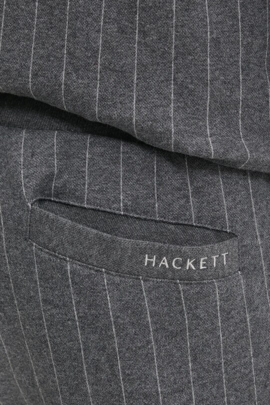 Бавовняні спортивні штани Hackett London сірий HM581308
