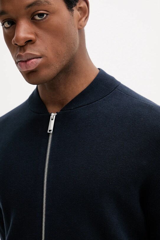 Îmbrăcăminte Sisley cardigan 10F2S500H bleumarin