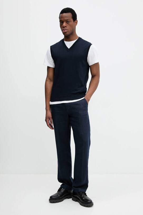 Sisley kamizelka 10F2S400J granatowy SS25