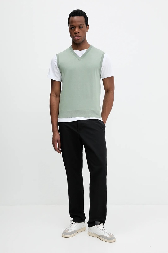 Sisley kamizelka 10F2S400J zielony SS25