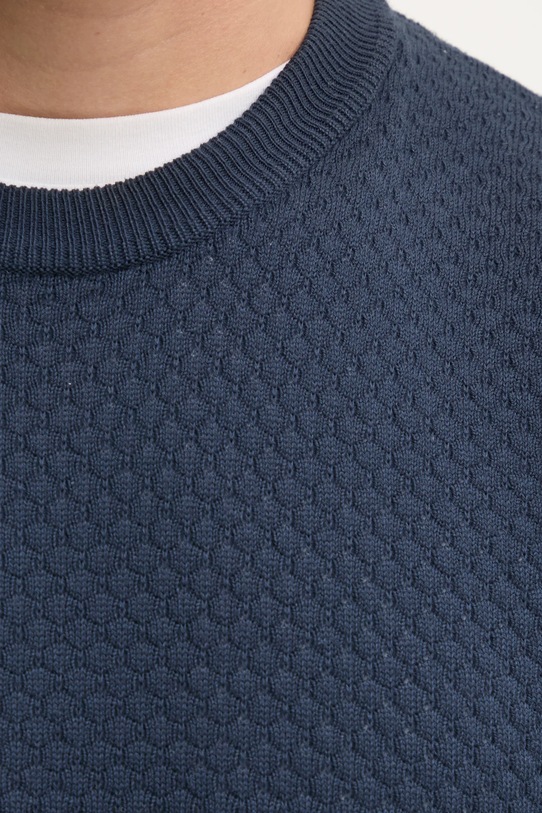 Bavlněný svetr Sisley 1198S104B námořnická modř
