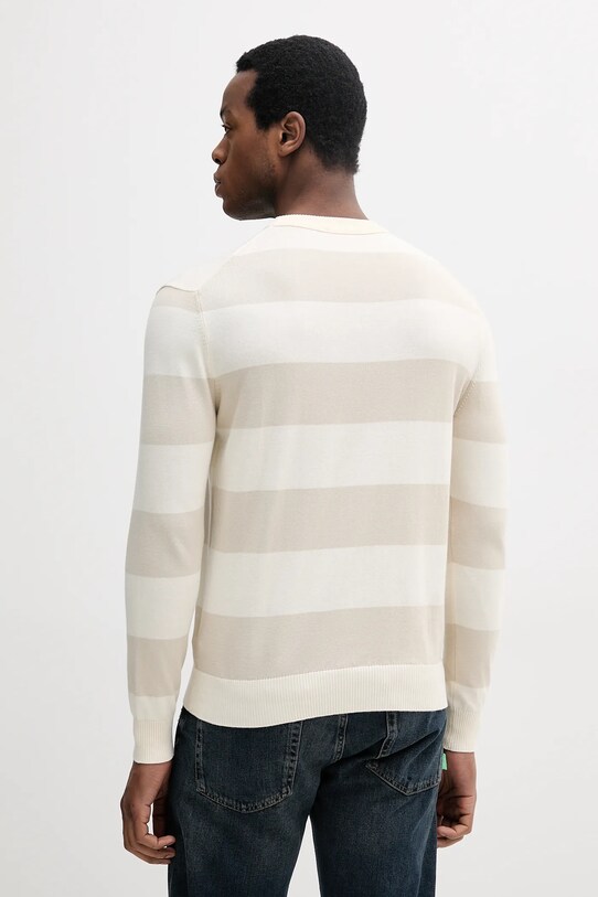 Odzież United Colors of Benetton sweter bawełniany 1098K109F beżowy