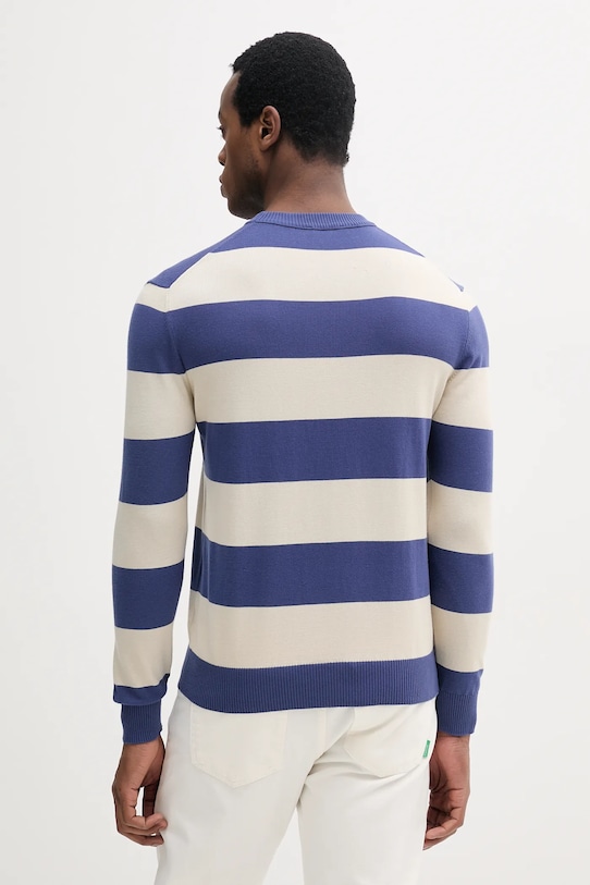 Ruházat United Colors of Benetton pamut pulóver 1098K109F sötétkék