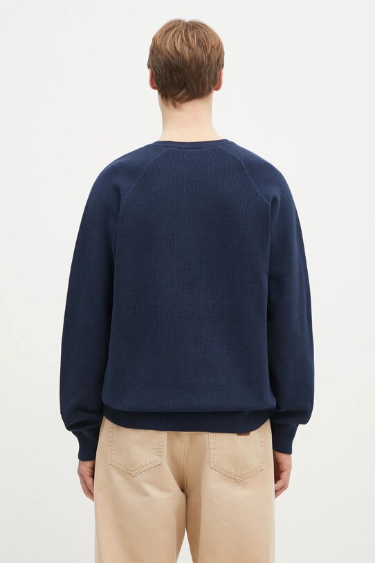 Одежда Хлопковый свитер Carhartt WIP Chase Sweater I028581.2MZXX тёмно-синий