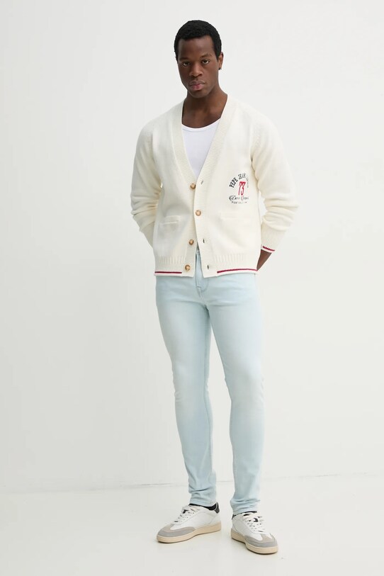 Pepe Jeans cardigan LUCIAN PM702518 bej SS25