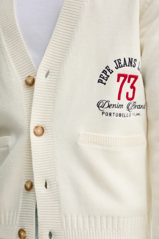 Pepe Jeans kardigan LUCIAN PM702518 beżowy