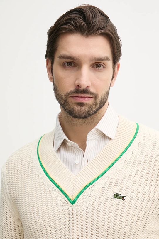 Lacoste pulover bej AH9303