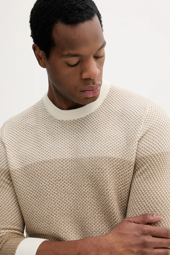 Вовняний светр Liu Jo бежевий QA5016.MA94P