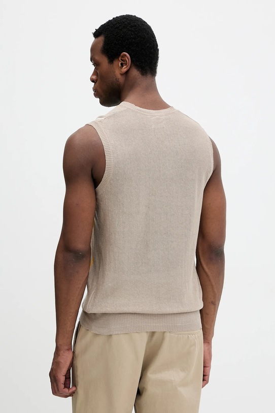 Odzież Liu Jo kamizelka lniana QA5235.MA72P beżowy