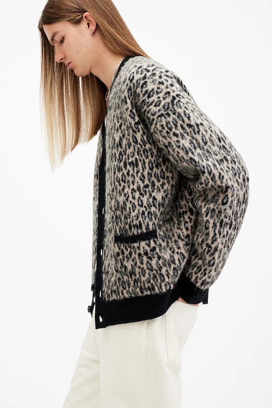 Îmbrăcăminte AllSaints cardigan din amestec de lână NEKO M096KB bej