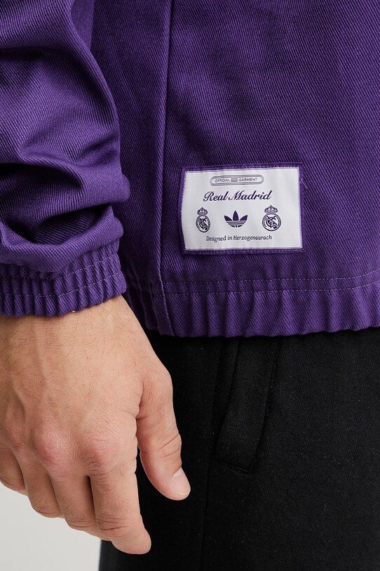 adidas Originals bluza bawełniana REAL ICON DTOP JF2578 fioletowy