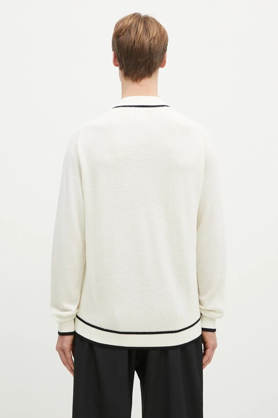 Дрехи Вълнена жилетка adidas Originals Premium Cardigan JD3402 бежов