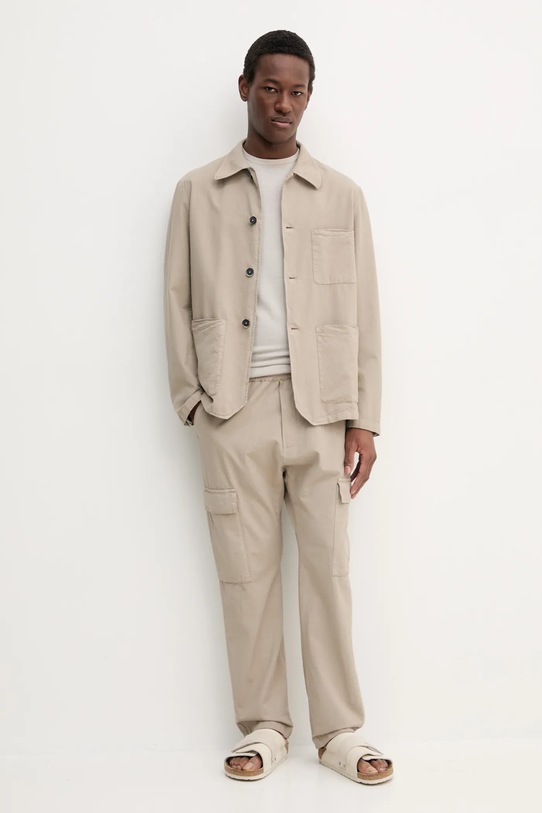 Μάλλινο πουλόβερ BARENA VENEZIA Camicia Mola KNU5111.429 μπεζ SS25