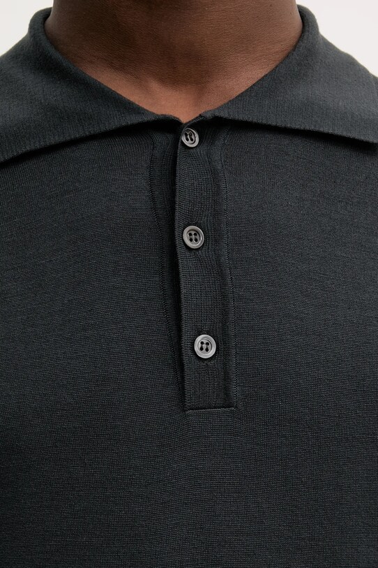 Шерстяной свитер BARENA VENEZIA Camicia Mola KNU5114.429 чёрный