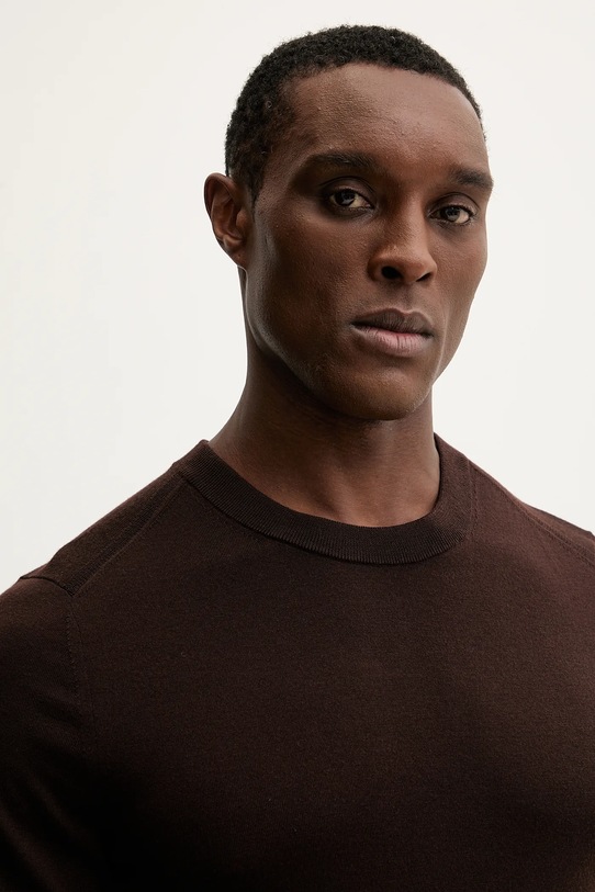 Paul Smith sweter wełniany brązowy M1R.238Z.P02093