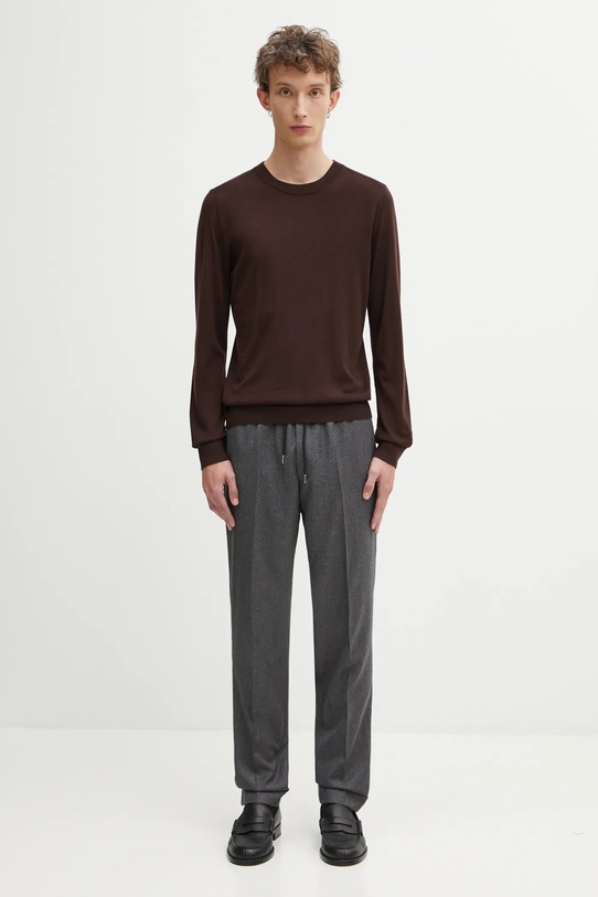 Vlněný svetr Paul Smith M1R.238Z.P02093 hnědá
