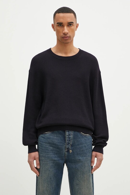 Paul Smith pulover de lână grosime medie bleumarin M1R.247Z.P02587