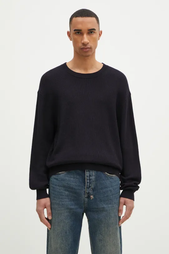 Вовняний светр Paul Smith круглий виріз темно-синій M1R.247Z.P02587