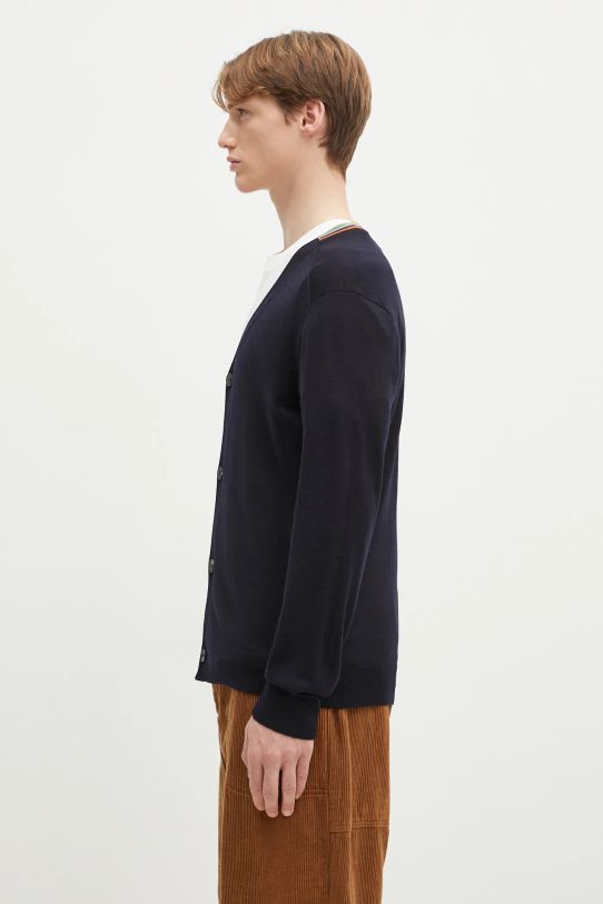 Paul Smith woolen cardigan M1R.250Z.P02094 black SS25