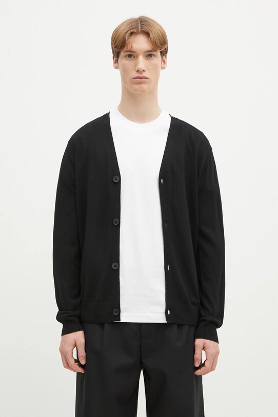 Paul Smith cardigan din lână uni negru M1R.250Z.P02094
