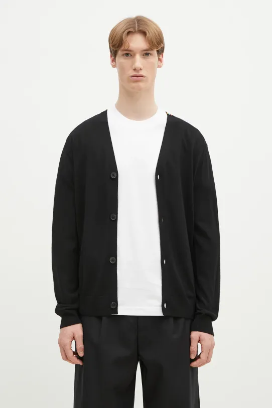 Paul Smith kardigan wełniany wełna czarny M1R.250Z.P02094