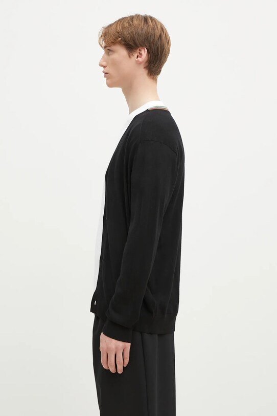 Шерстяной кардиган Paul Smith M1R.250Z.P02094 чёрный SS25