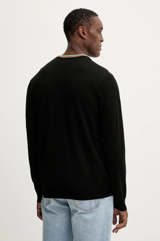 Ρούχα Μάλλινη ζακέτα Paul Smith M1R.250Z.P02094 μαύρο