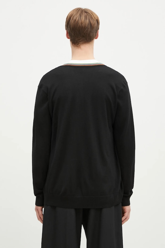 Odzież Paul Smith kardigan wełniany M1R.250Z.P02094 czarny