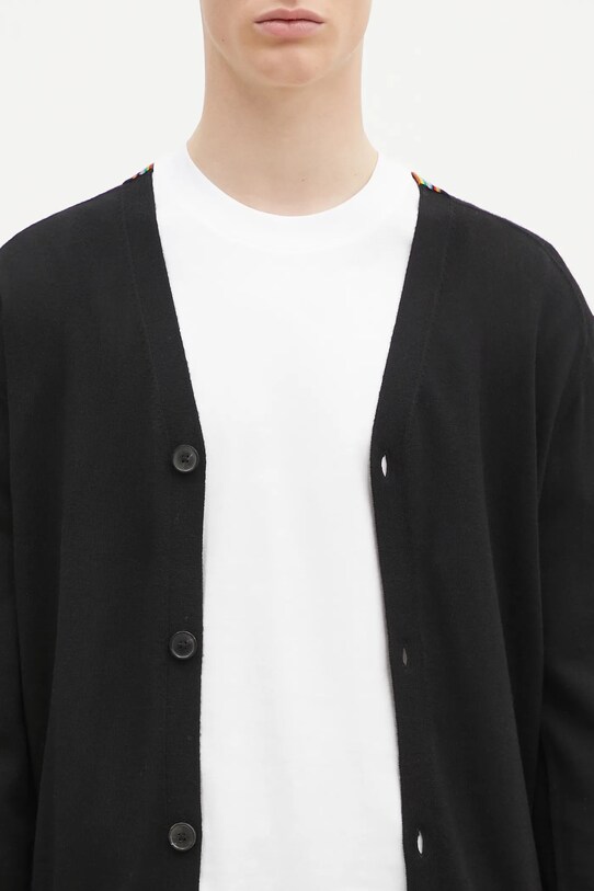 Шерстяной кардиган Paul Smith чёрный M1R.250Z.P02094
