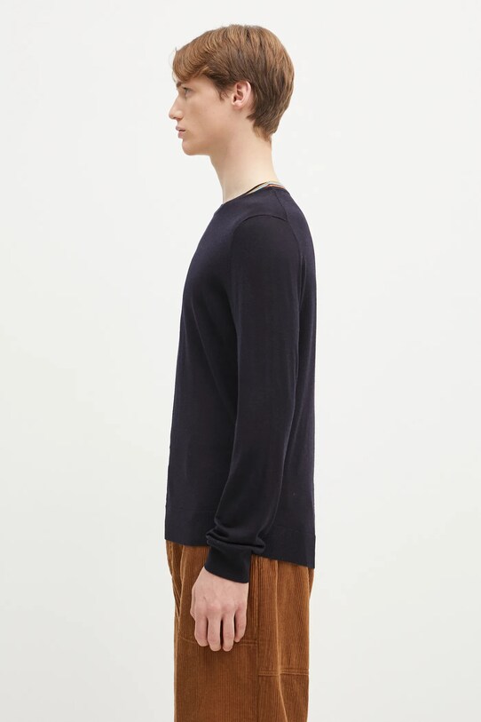 Vlnený sveter Paul Smith M1R.251Z.P02094 tmavomodrá SS25