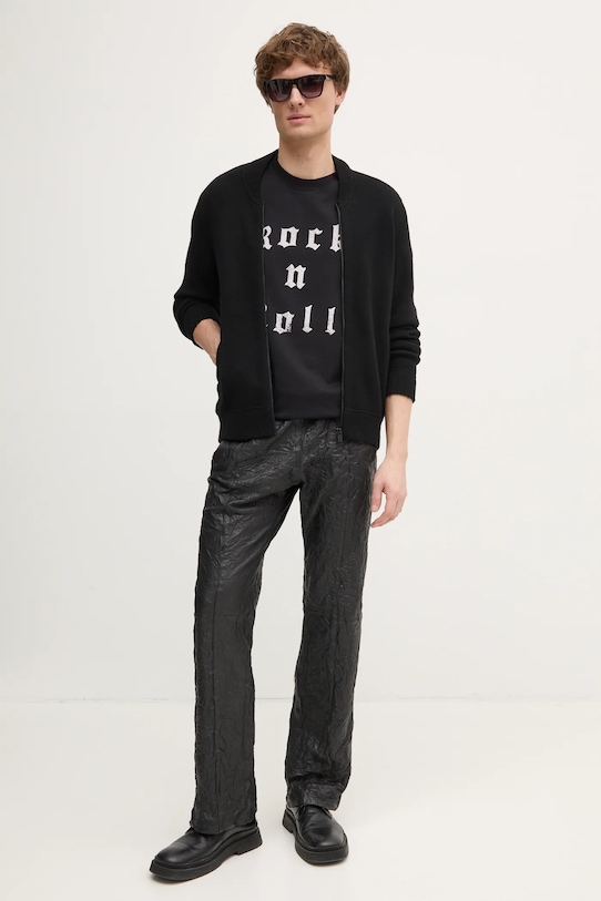 Vlnený kardigán ZADIG&VOLTAIRE KMCA00227.19W.001 čierna SS25