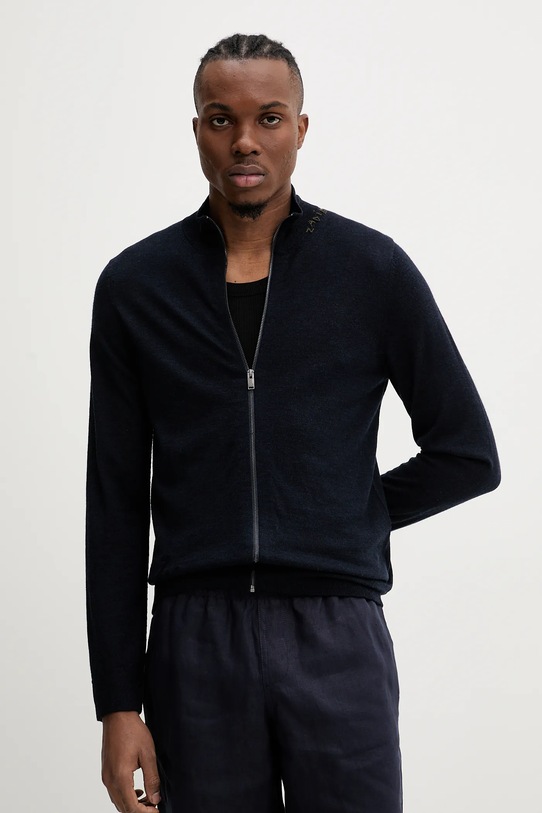 ZADIG&VOLTAIRE kardigan wełniany granatowy KMCA01228.404