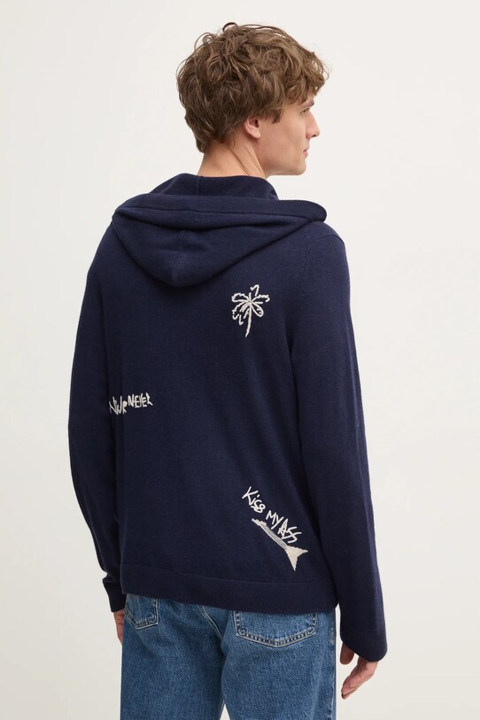 Одежда Шерстяной свитер ZADIG&VOLTAIRE KMCA01259.404 тёмно-синий