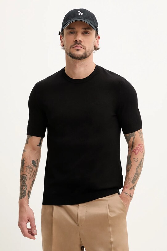 HUGO sweter pozostałe czarny 50536693