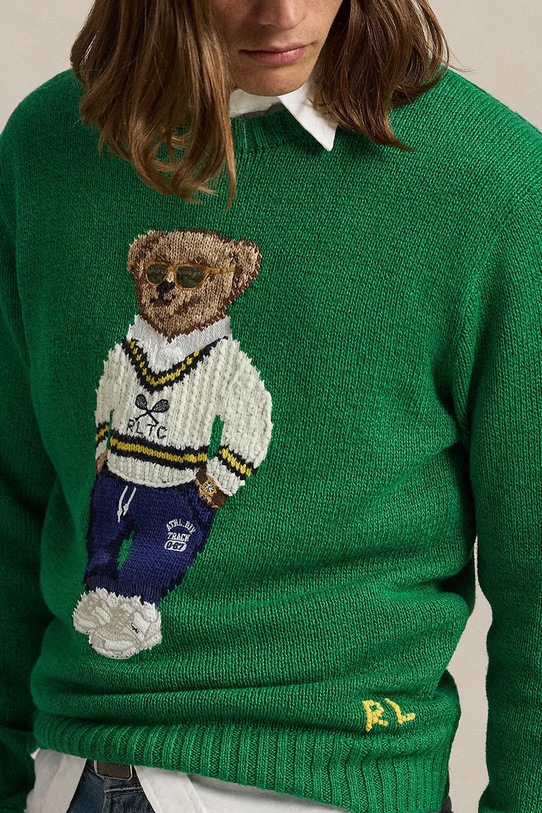 Одяг Светр з домішкою льону Polo Ralph Lauren 710961155 зелений