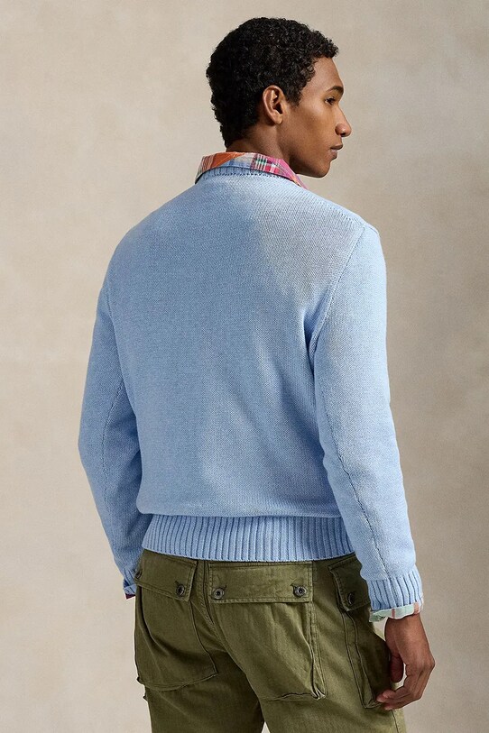 Polo Ralph Lauren sweter bawełniany 710964799 niebieski SS25