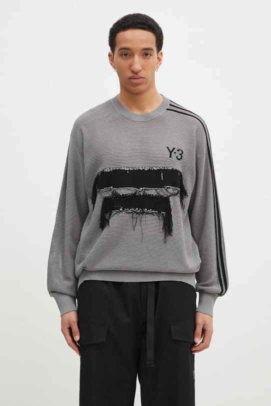 Светр Y-3 Graphic Knit Crew інші сірий JM3238