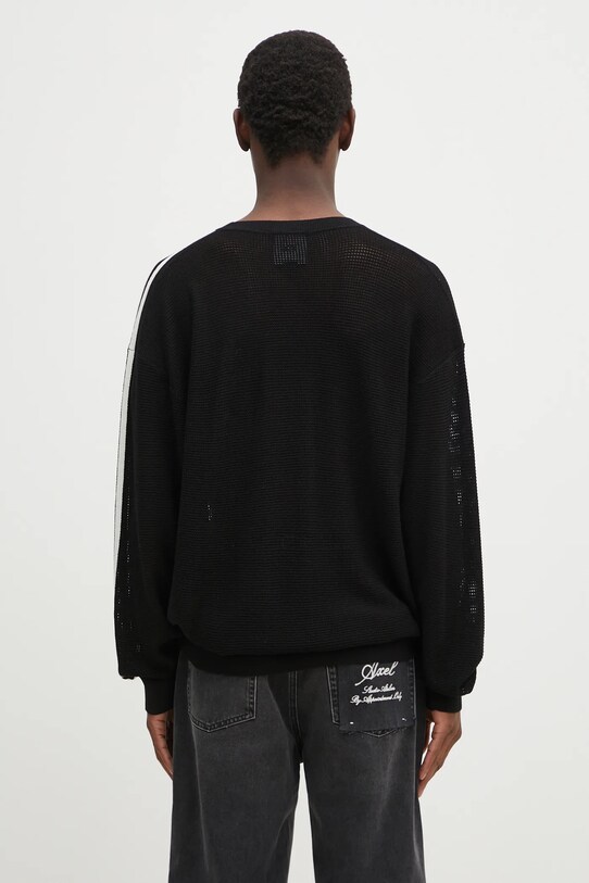 Odzież Y-3 sweter Graphic Knit Crew JN4873 czarny