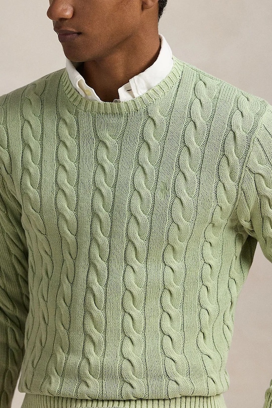 Polo Ralph Lauren pamut pulóver Pullover zöld 710965867