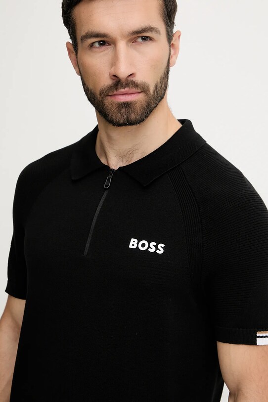 BOSS Green polo czarny 50537146